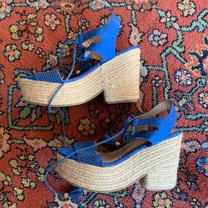 Blue Wedges sz. 8.5
